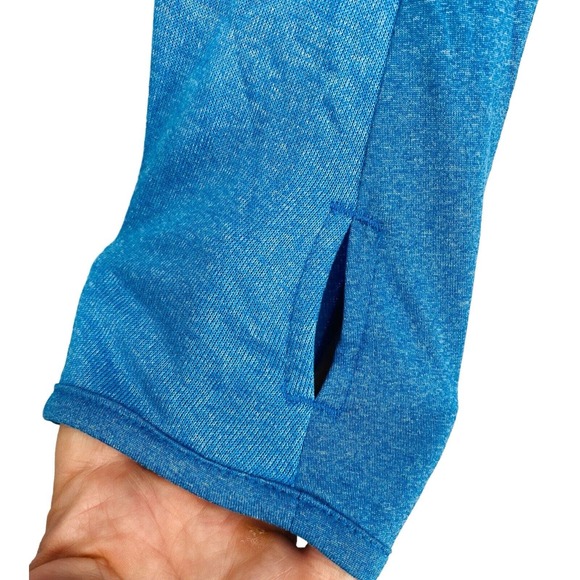 Adidas Hoodie Adult M Blue Running Training Workout Logo - Picture 3 of 11